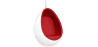 Buy Suspension Ele Chair Style - White Exterior - Fabric Red 16504 - in the UK