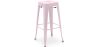 Buy Bar Stool - Industrial Design - 76cm - Metalix Pastel pink 60148 at MyFaktory