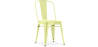 Buy Dining chair Bistrot Metalix Industrial Square Metal - New Edition Pastel yellow 32871 - prices