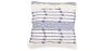 Buy Square Cotton Cushion in Boho Bali Style cover + filling - Laurie Blue 60186 - in the UK