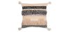 Buy Square Cotton Cushion in Boho Bali Style cover + filling - Ava Multicolour 60228 - in the UK