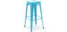 Buy Bar Stool - Industrial Design - 76cm - Metalix Turquoise 60148 with a guarantee