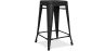 Buy Bistrot Metalix Stool  Matte Metal - 60cm - New edition Black 60324 - in the UK