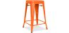 Buy Bistrot Metalix Stool  Matte Metal - 60cm - New edition Orange 60324 in the United Kingdom