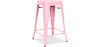 Buy Bistrot Metalix Stool  Matte Metal - 60cm - New edition Pink 60324 - in the UK