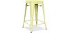 Buy Bistrot Metalix Stool  Matte Metal - 60cm - New edition Pastel yellow 60324 home delivery