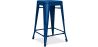 Buy Bistrot Metalix Stool  Matte Metal - 60cm - New edition Dark blue 60324 at MyFaktory