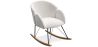 Buy Rocking armchair upholstered in white boucle - Frida  White 60334 - in the UK