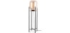 Buy Glass floor lamp in modern design, metal and glass - Crada - 140cm Amber 60400 - in the UK