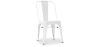 Buy Dining chair Bistrot Metalix Industrial Square Metal - New Edition White 32871 - in the UK