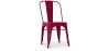 Buy Dining chair Bistrot Metalix Industrial Square Metal - New Edition Fuchsia 32871 - in the UK