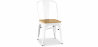 Buy Bistrot Metalix Chair Square Wooden - Metal White 32897 - in the UK