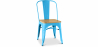 Buy Bistrot Metalix Chair Square Wooden - Metal Turquoise 32897 - prices