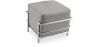 Buy SQUAR Footrest (Ottoman) - Faux Leather Grey 55762 - in the UK