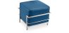 Buy SQUAR Footrest (Ottoman) - Faux Leather Dark blue 55762 in the United Kingdom