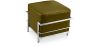 Buy SQUAR Footrest (Ottoman) - Faux Leather Olive 55762 home delivery