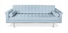 Buy Design Sofa Trendy (3 seats) - Faux Leather Pastel blue 13259 - in the UK