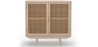 Buy Natural Wood Sideboard - Boho Bali Design - 2 doors - Wada Natural 60510 - in the UK