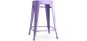 Buy Bar Stool Bistrot Metalix Industrial Design Metal - 60 cm - New Edition Pastel Purple 60122 in the United Kingdom