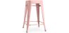 Buy Bar Stool Bistrot Metalix Industrial Design Metal - 60 cm - New Edition Pastel orange 60122 - in the UK