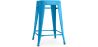 Buy Bar Stool Bistrot Metalix Industrial Design Metal - 60 cm - New Edition Turquoise 60122 in the United Kingdom