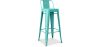 Buy Bar Stool with Backrest - Industrial Design - 76cm - New Edition - Metalix Pastel green 60325 - prices