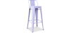 Buy Bar Stool with Backrest - Industrial Design - 76cm - New Edition - Metalix Lavander 60325 with a guarantee