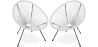 Buy Pack Acapulco Chair x2 - Black Legs - New edition White 60611 - prices