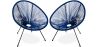 Buy Pack Acapulco Chair x2 - Black Legs - New edition Dark blue 60611 at MyFaktory