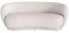 Buy Curved Sofa - 3 Seater - Boucle Fabric - Onda White 60628 - in the UK