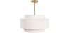 Buy Ceiling Pendant Lamp - Fabric Shade - Gerbu Aged Gold 60680 - in the UK