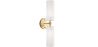Buy Wall Lamp Aged Gold - 2-Light Wall Sconce - Ouna Aged Gold 60683 - in the UK