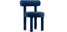 Buy Dining Chair - Upholstered in Velvet - Reece Dark blue 60708 - prices