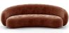 Buy Velvet Curved Sofa - 3/4 Seats - Nathan Chocolate 60691 home delivery