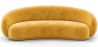 Buy Velvet Curved Sofa - 3/4 Seats - Nathan Yellow 60691 in the United Kingdom