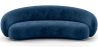 Buy Velvet Curved Sofa - 3/4 Seats - Nathan Dark blue 60691 at MyFaktory