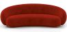 Buy Velvet Curved Sofa - 3/4 Seats - Nathan Red 60691 - prices