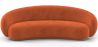 Buy Velvet Curved Sofa - 3/4 Seats - Nathan Brick 60691 home delivery