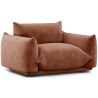 Buy Armchair - Velvet Upholstery - Urana Chocolate 61011 - prices