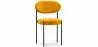 Buy Dining Chair - Upholstered in Velvet - Black Metal - Martha Yellow 61003 at MyFaktory