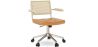 Buy Rattan Office Chair - Swivel - Sembra Brown 61143 - in the UK
