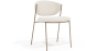 Buy Dining chair - Upholstered in Bouclé Fabric - Vara White 61150 - in the UK