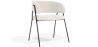 Buy Dining chair - Upholstered in Bouclé Fabric - Manar White 61153 - in the UK