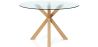 Buy Round Dining Table - 120CM - Glass - Ebra Natural 61163 - in the UK