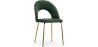 Buy Dining Chair - Upholstered in Velvet - Maeve Dark green 61168 in the United Kingdom