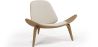 Buy Designer armchair - Scandinavian armchair - Boucle upholstery - Luna White 61247 - in the UK
