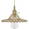 Buy Gold metal and glass wall lamp - Sven Amber 59165 at MyFaktory