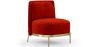 Buy Designer Armchair - Velvet Upholstered - Sabah Red 61001 in the United Kingdom
