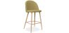 Buy Fabric Upholstered Stool - Scandinavian Design - 66cm - Bennett Light Yellow 61276 home delivery