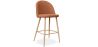 Buy Fabric Upholstered Stool - Scandinavian Design - 66cm - Bennett Orange 61276 - prices